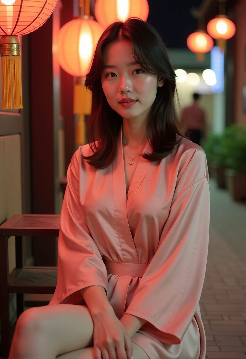 灯下人影海报